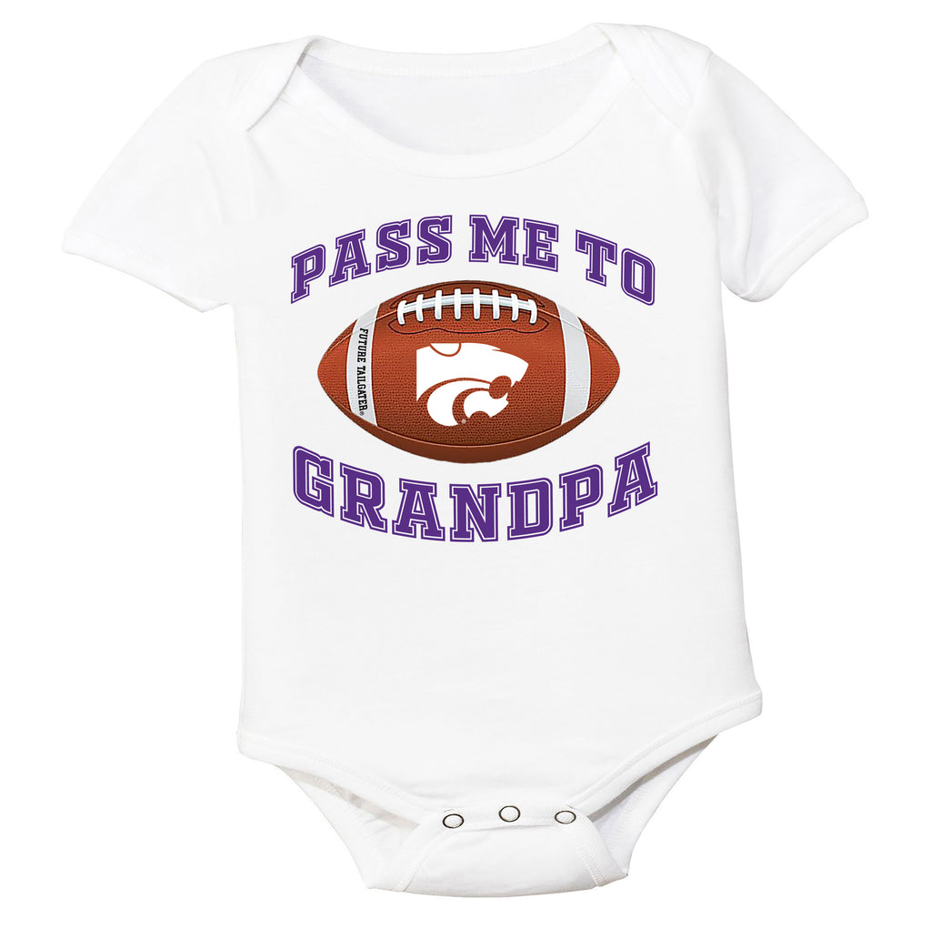 Kansas State Wildcats Pass Me to GrandPA, & Other Loved Ones Baby Bodysuit
