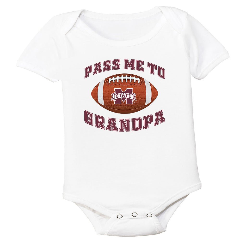Mississippi State Bulldogs Pass Me to GrandPA, & Other Loved Ones Baby Bodysuit