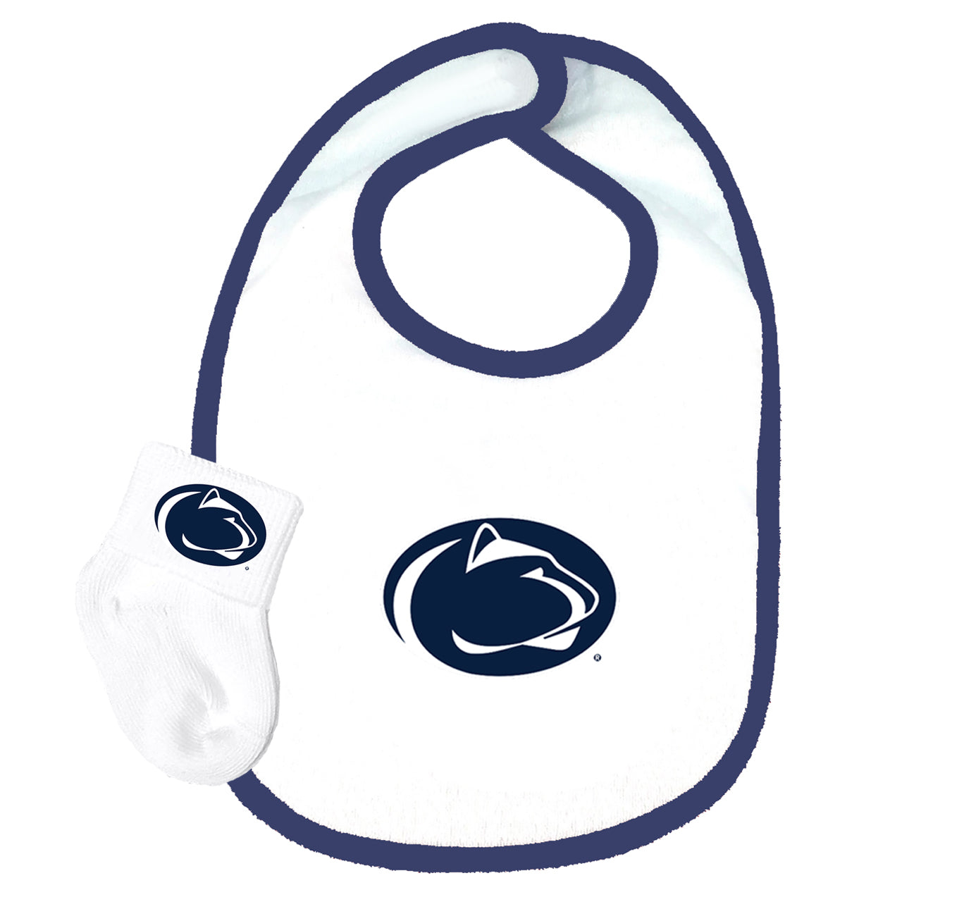 Penn State Nittany Lions Baby Bib and Socks Set