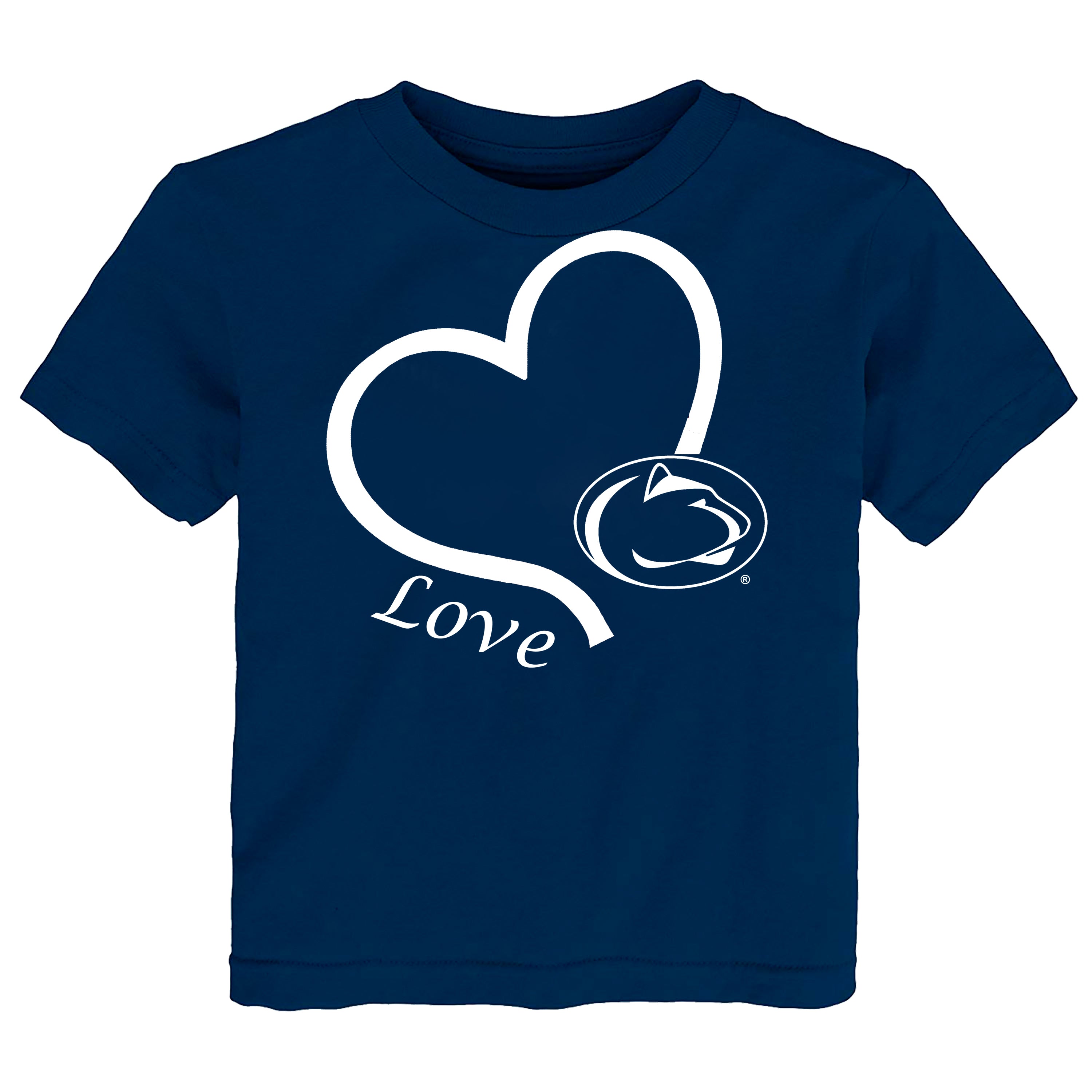 Penn State Nittany Lions Love Heart Baby/Toddler/Youth T-Shirt