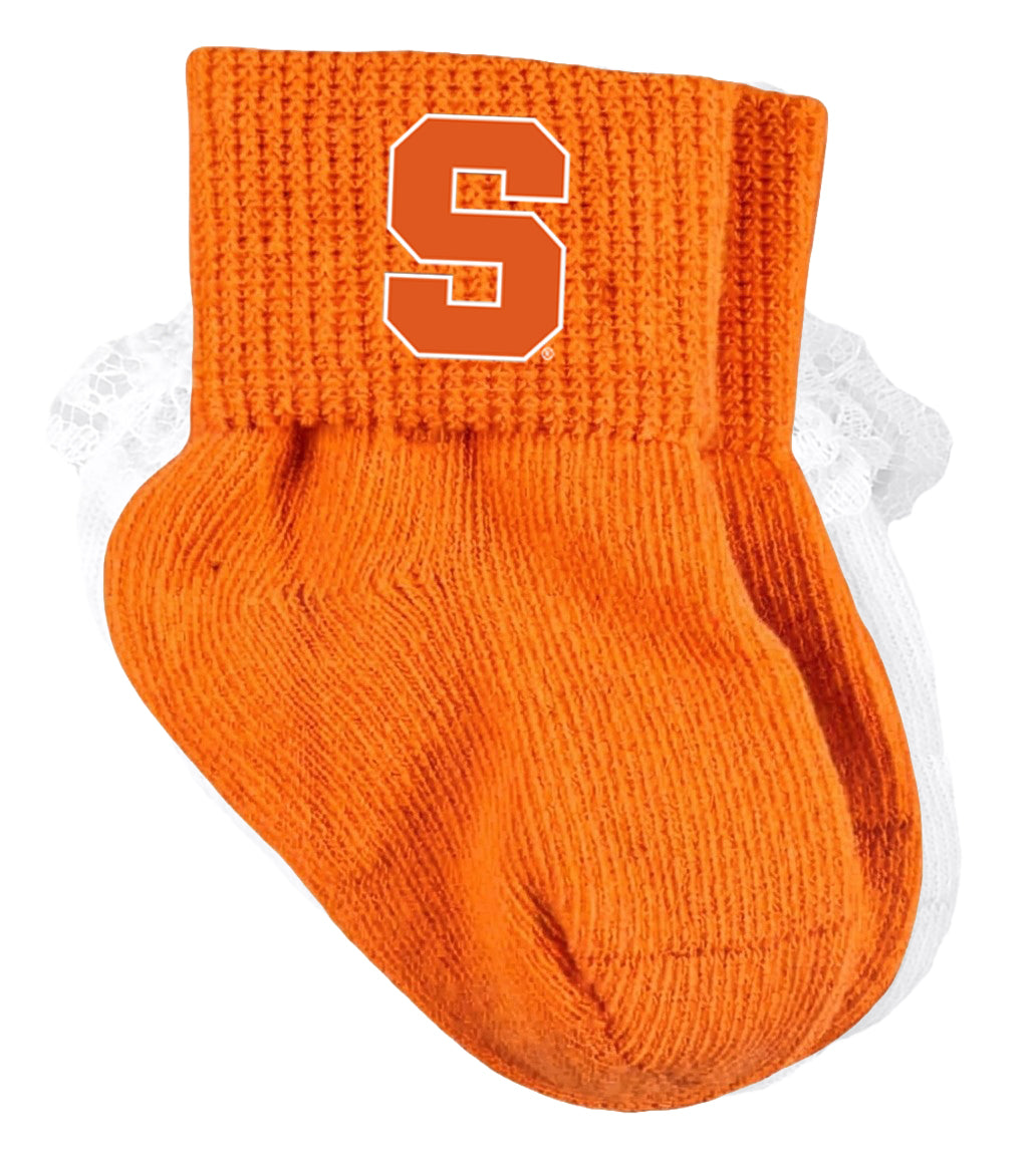 Syracuse Orange Baby Socks