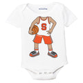 Syracuse Orange Heads Up! Basketball Player Baby Bodysuit