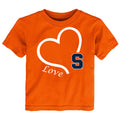 Syracuse Orange Love Heart Baby/Toddler/Youth T-Shirt