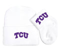 TCU Horned Frogs Baby Knit Cap and Socks Set
