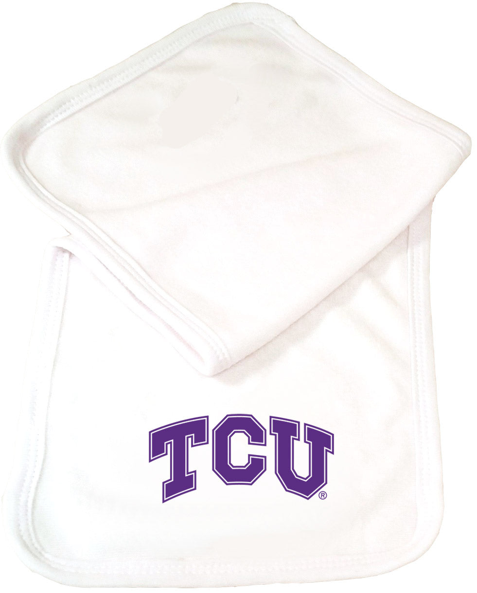 TCU Horned Frogs Baby Burp Cloth