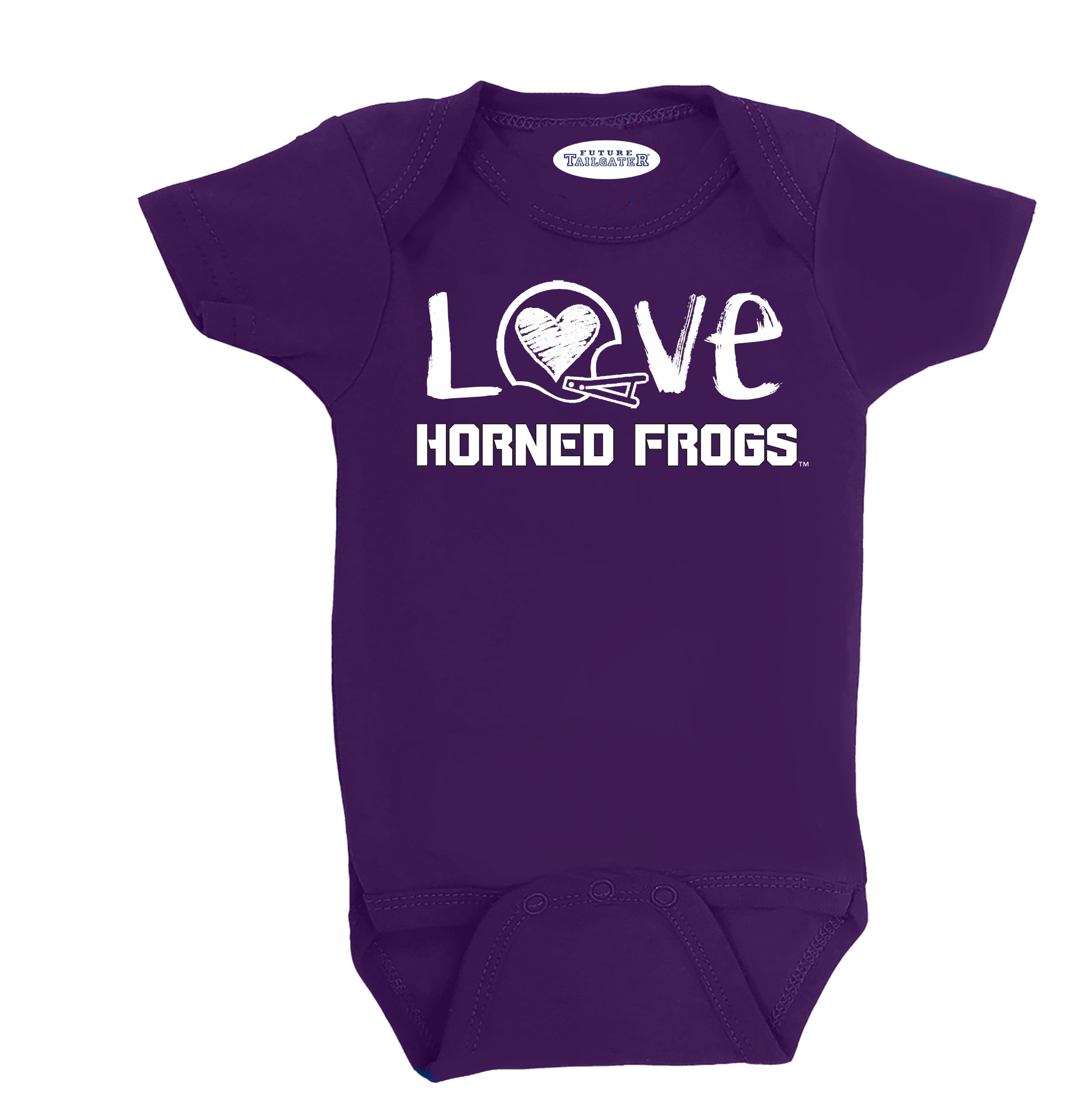 TCU Horned Frogs Doodle Art Baby Bodysuit