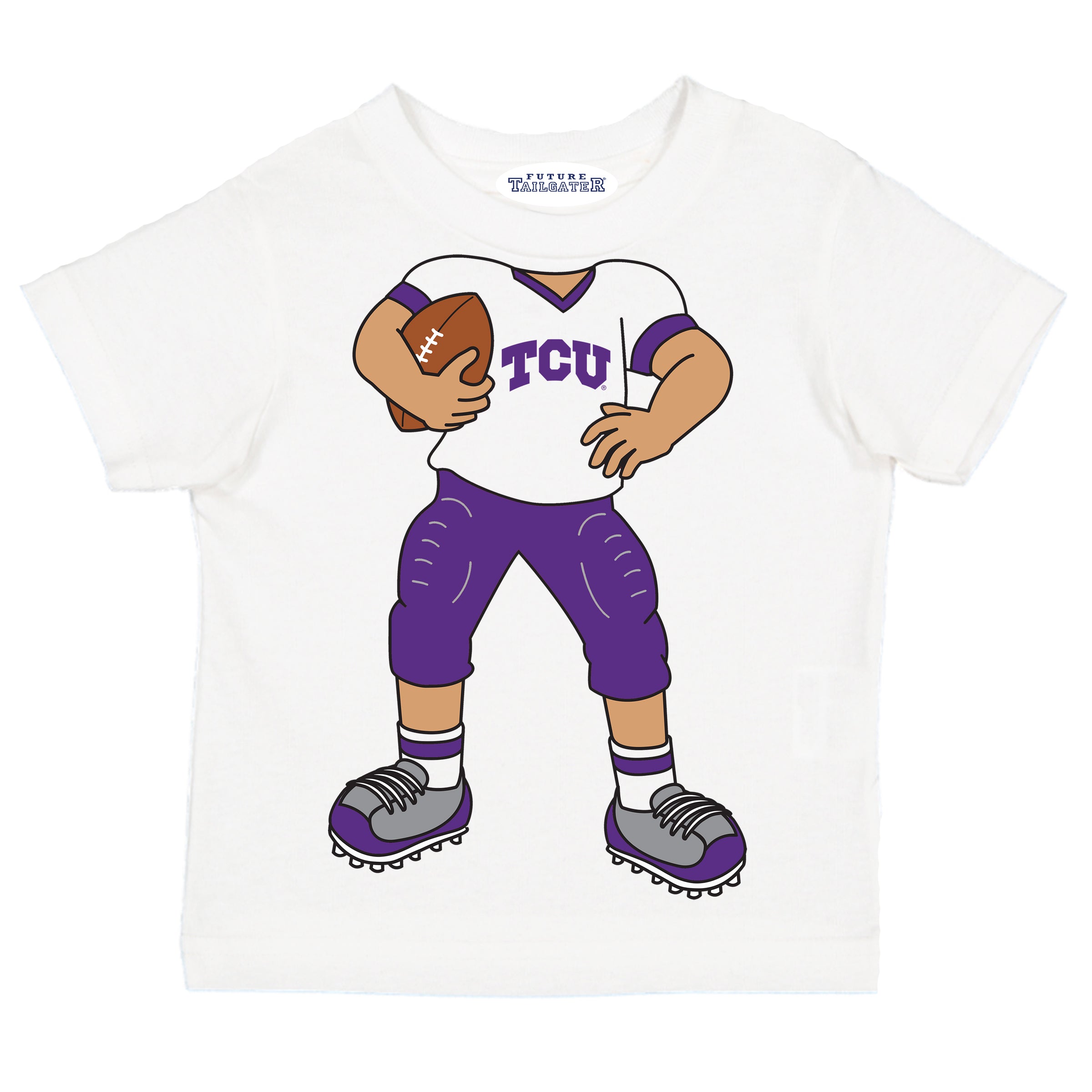 TCU Horned Frogs Heads Up! Football Player Baby/Toddler/Youth T-Shirt
