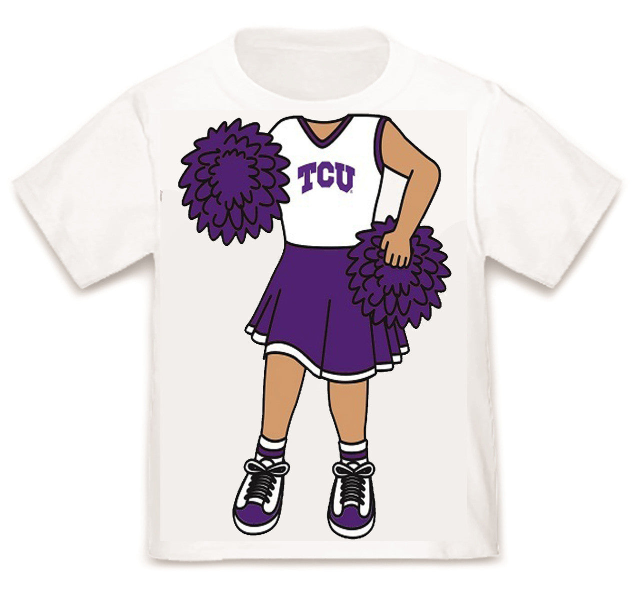 TCU Horned Frogs Heads Up! Cheerleader Baby/Toddler/Youth T-Shirt