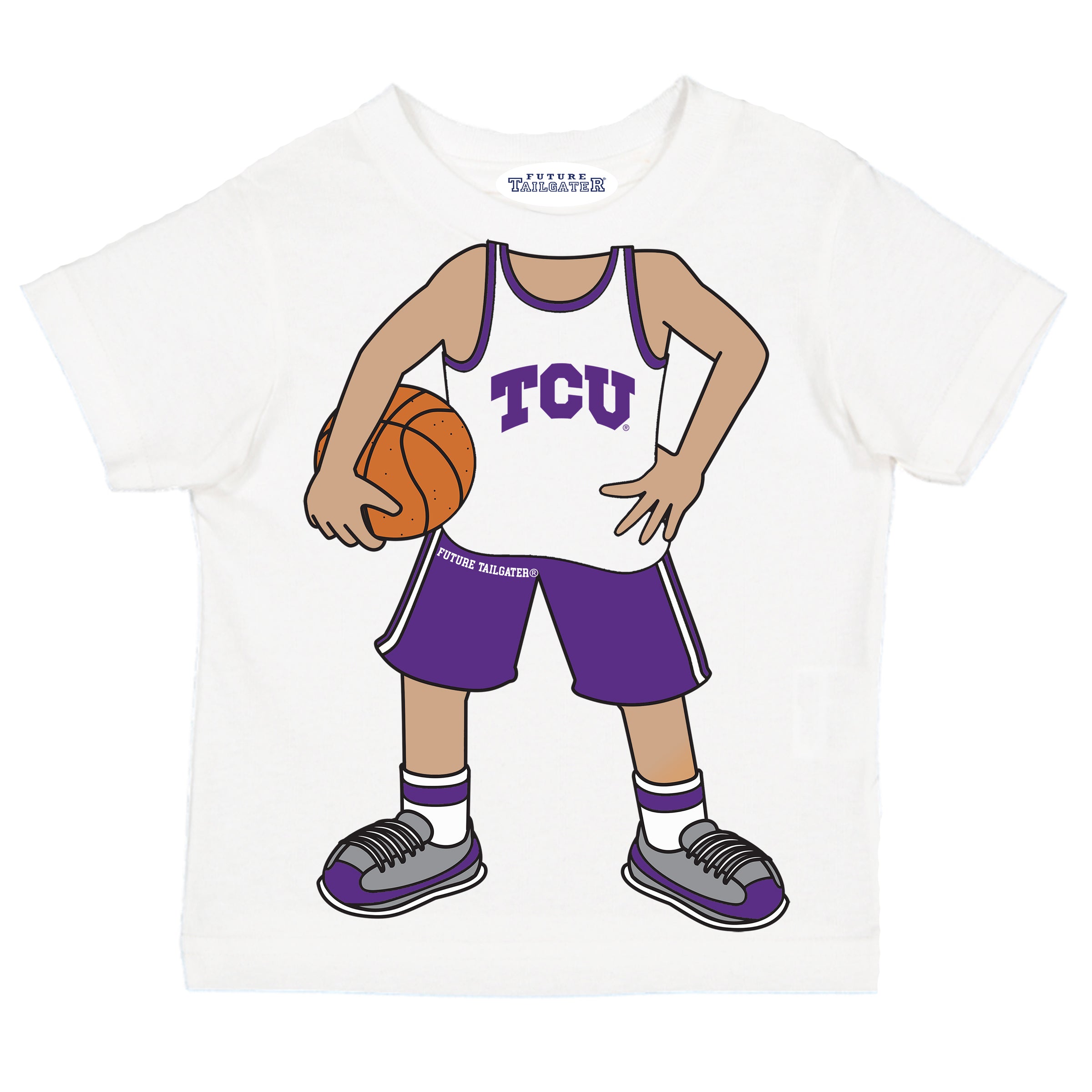 TCU Horned Frogs Heads Up! Basketball Player Baby/Toddler/Youth T-Shirt