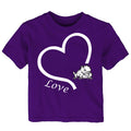 TCU Horned Frogs Love Heart Baby/Toddler/Youth T-Shirt