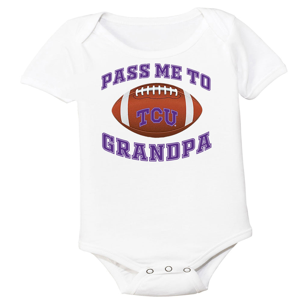 TCU Horned Frogs Pass Me to GrandPA, & Other Loved Ones Baby Bodysuit