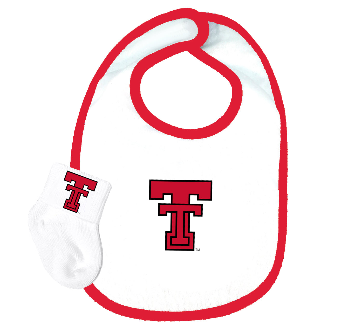 Texas Tech Red Raiders Baby Bib and Socks Set