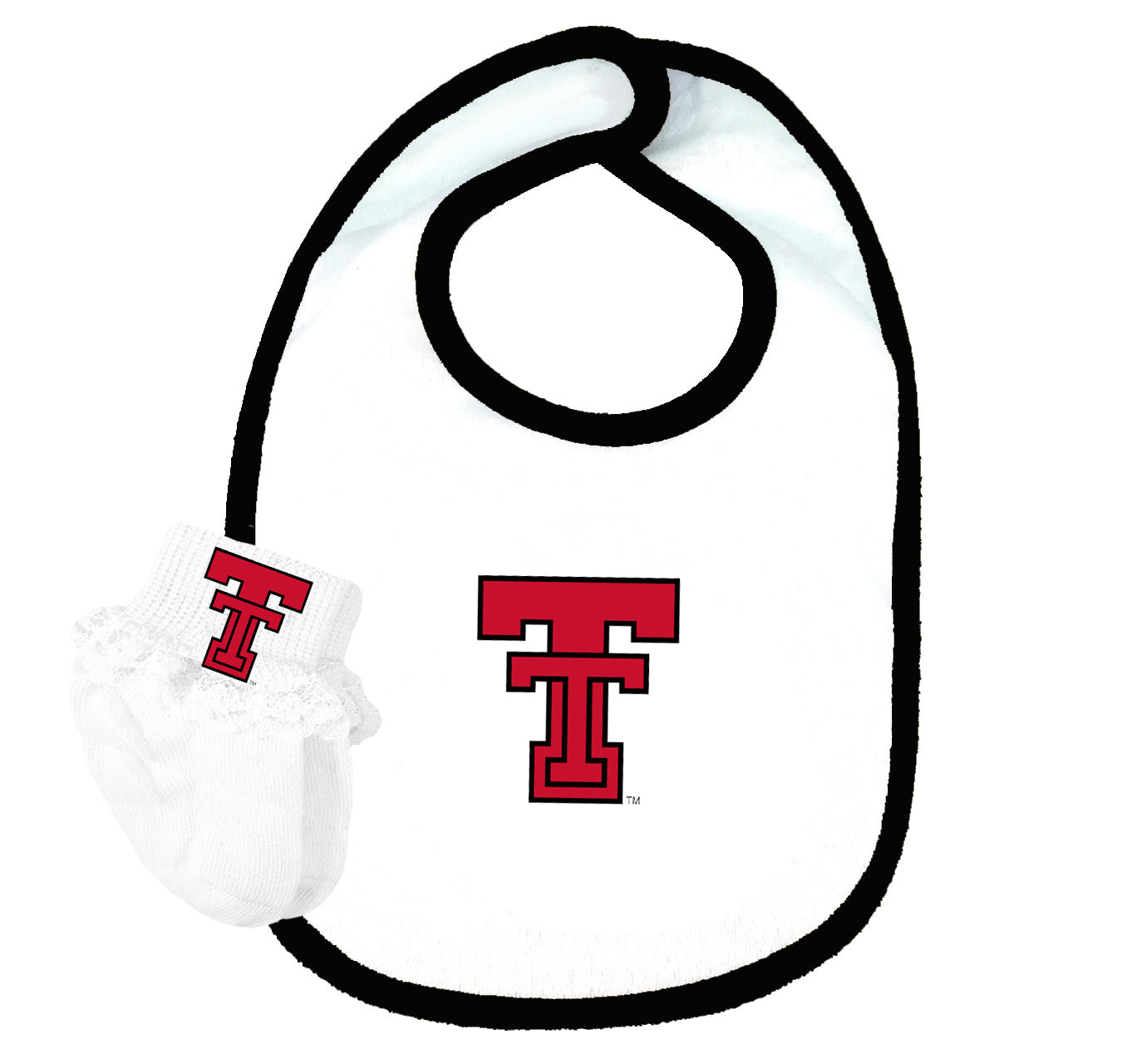 Texas Tech Red Raiders Baby Bib and Socks Set