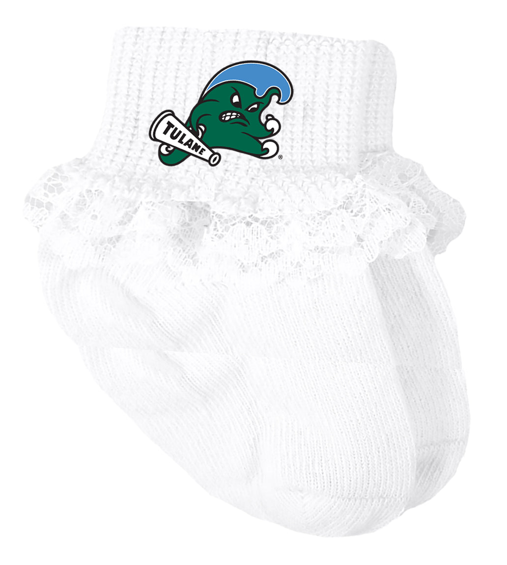 Tulane Green Wave Baby Socks