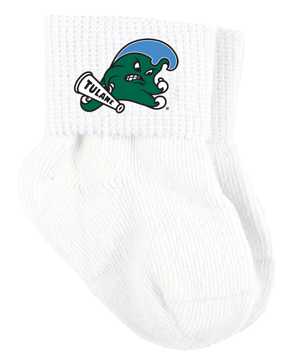 Tulane Green Wave Baby Socks