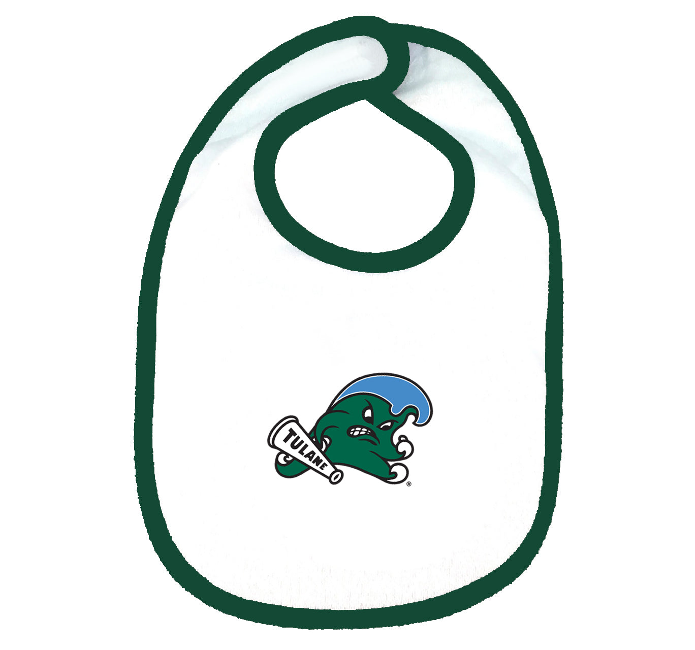 Tulane Green Wave Baby Bib