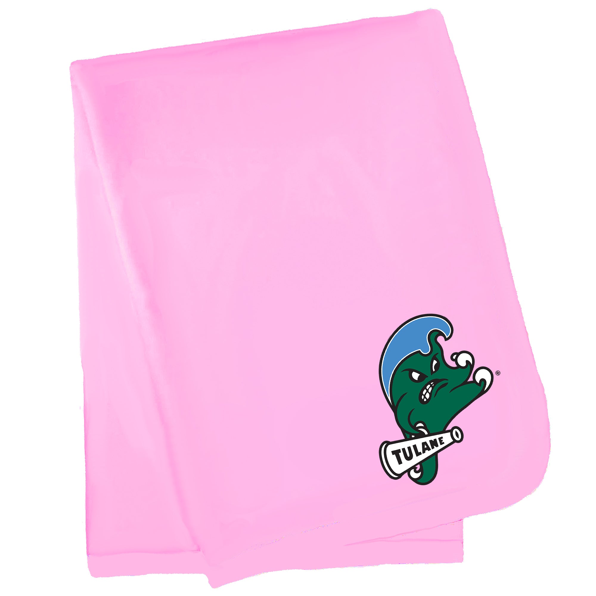 Tulane Green Wave Baby Receiving Blanket