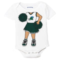 Tulane Green Wave Heads Up! Cheerleader Baby Bodysuit
