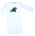 Tulane Green Wave LOGO Baby Layette Gown