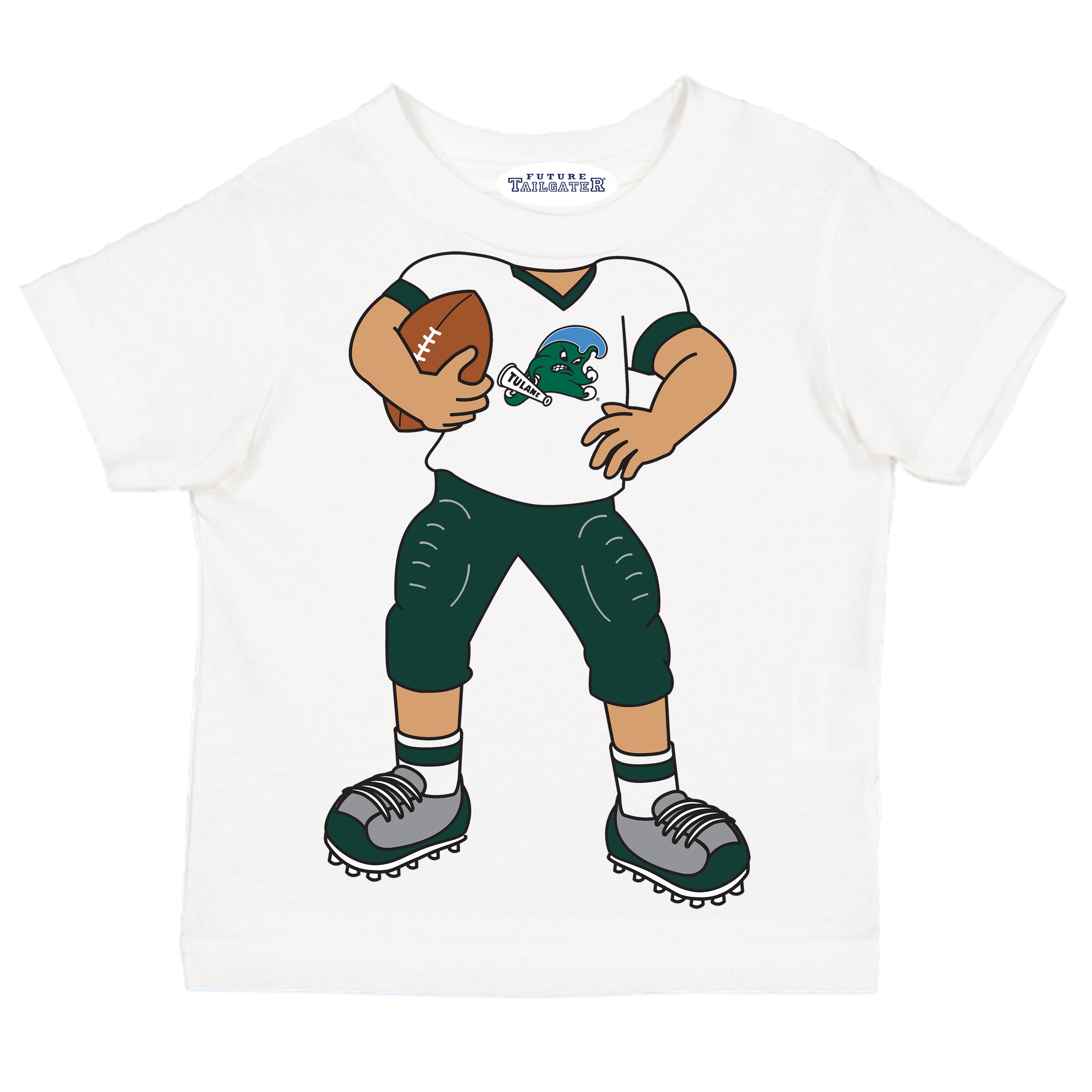 Tulane Green Wave Heads Up! Football Player Baby/Toddler/Youth T-Shirt