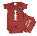 Tulane Green Wave Brown Football Baby Bodysuit