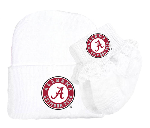 Alabama Crimson Tide Baby Knit Cap and Socks Set