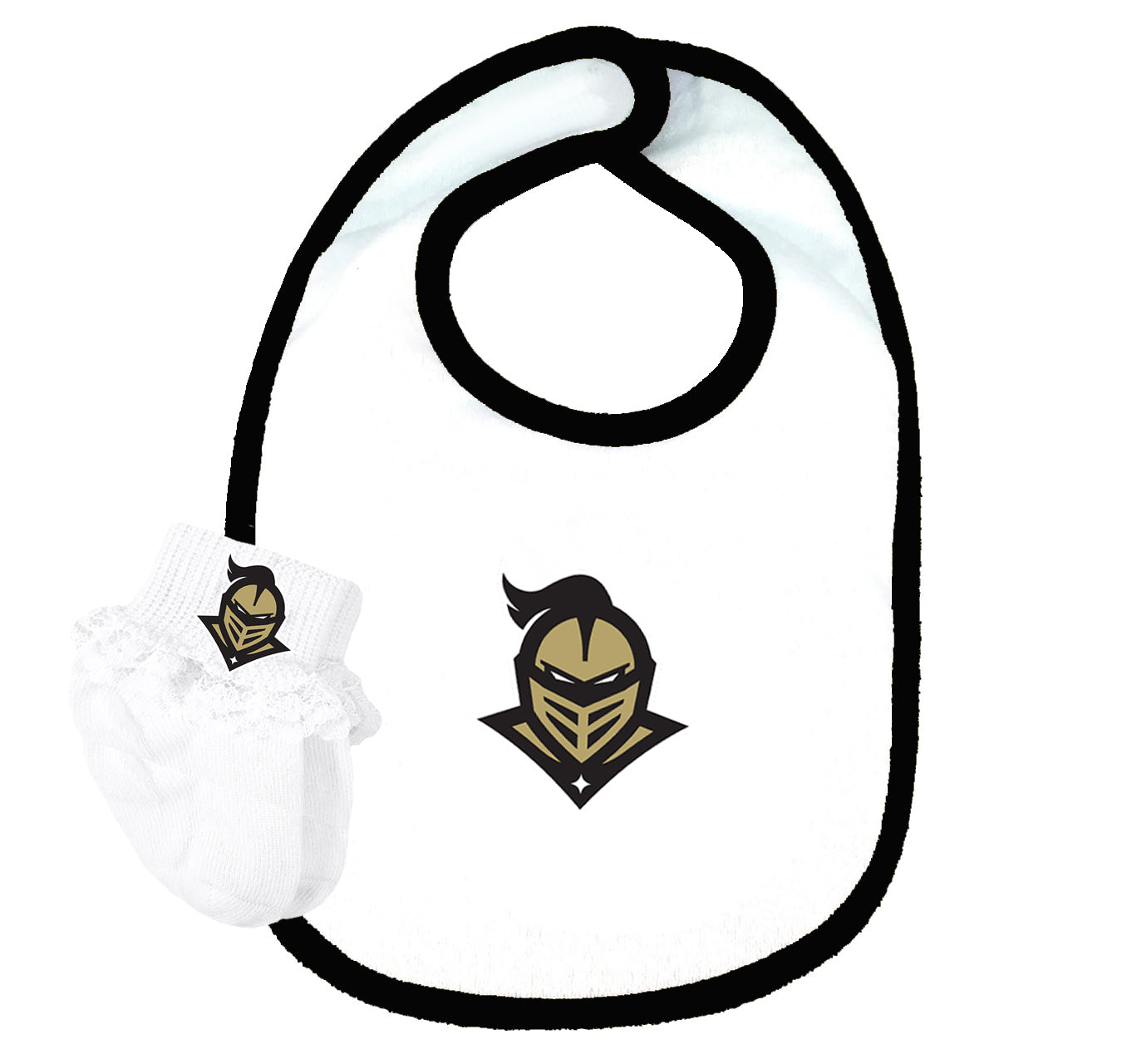 UCF Knights Baby Bib and Socks Set