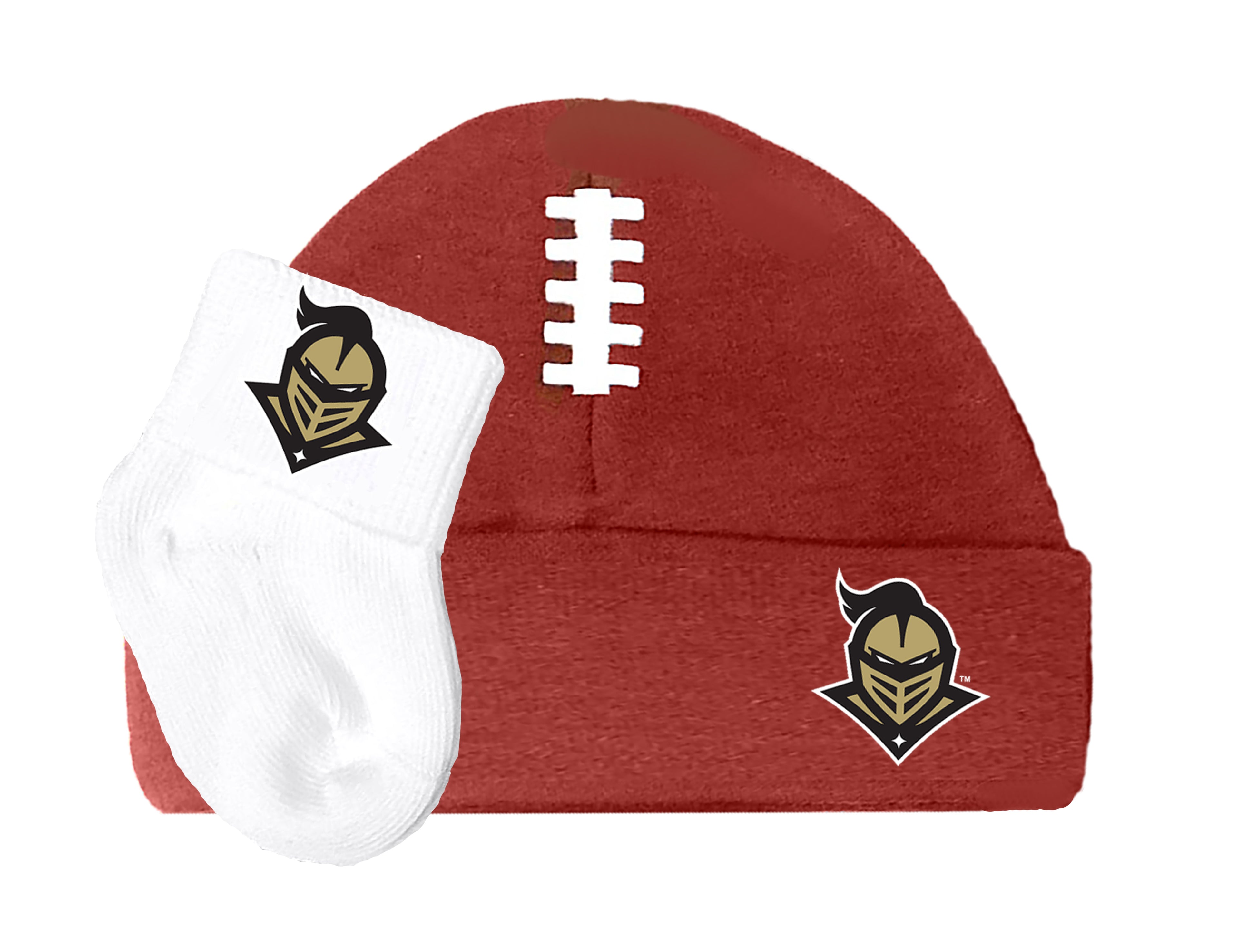 UCF Knights Baby Brown Football Cap and Socks Set 0-9 Months