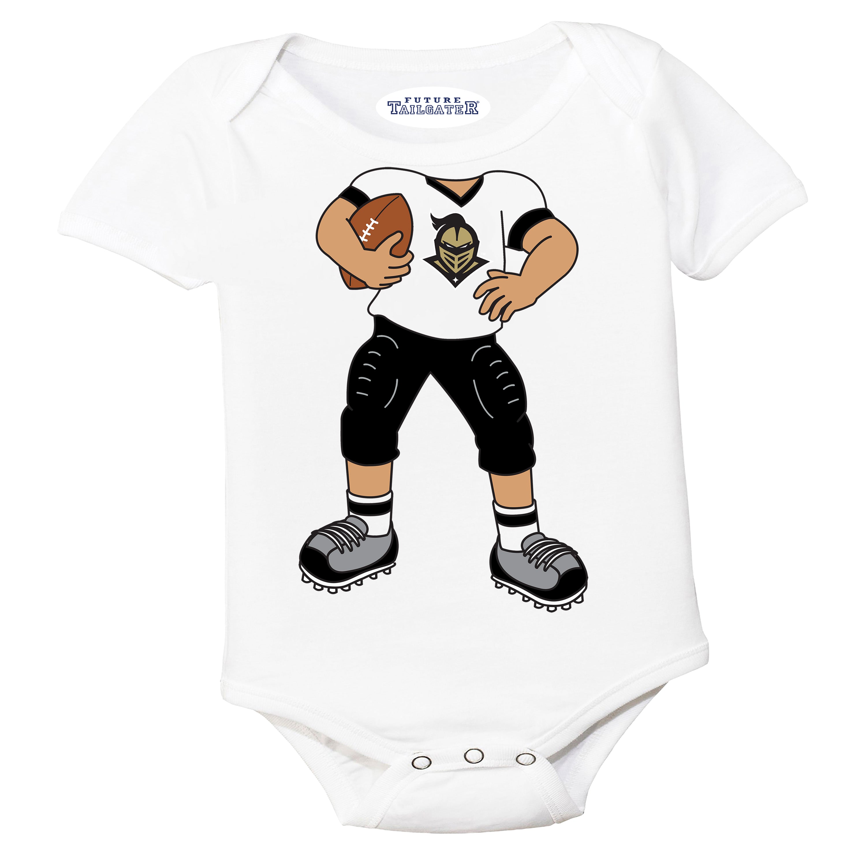 UCF Knights Heads Up! Football Player Baby Bodysuit