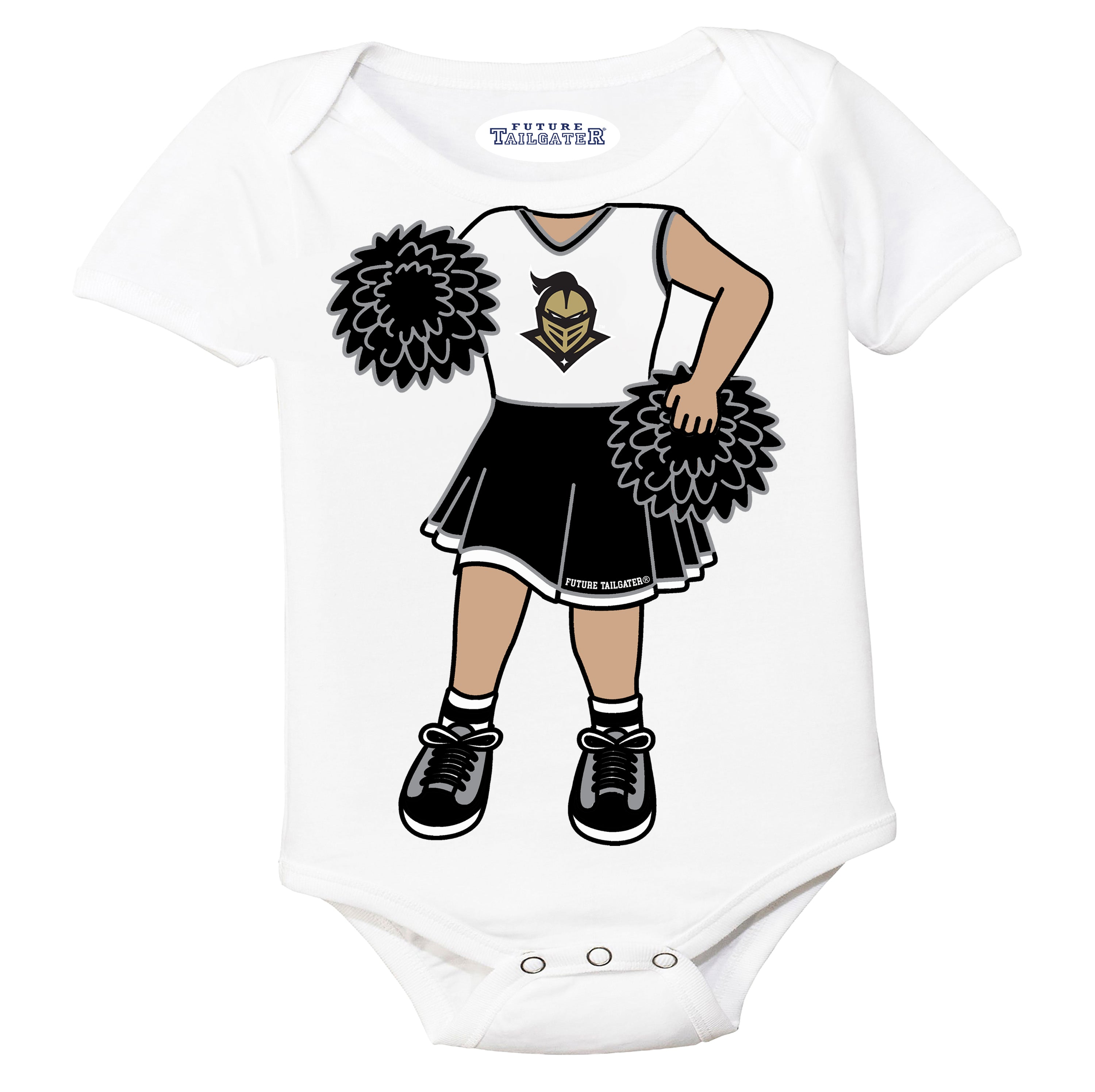 UCF Knights Heads Up! Cheerleader Baby Bodysuit