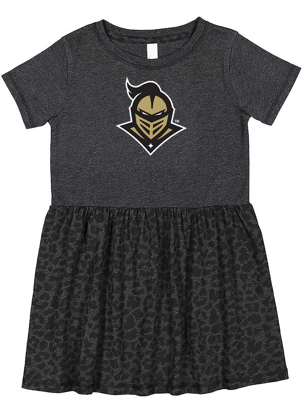 UCF Knights Toddler Dress - Smoke/Black Leopard