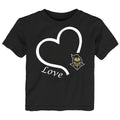 UCF Knights Love Heart Baby/Toddler/Youth T-Shirt