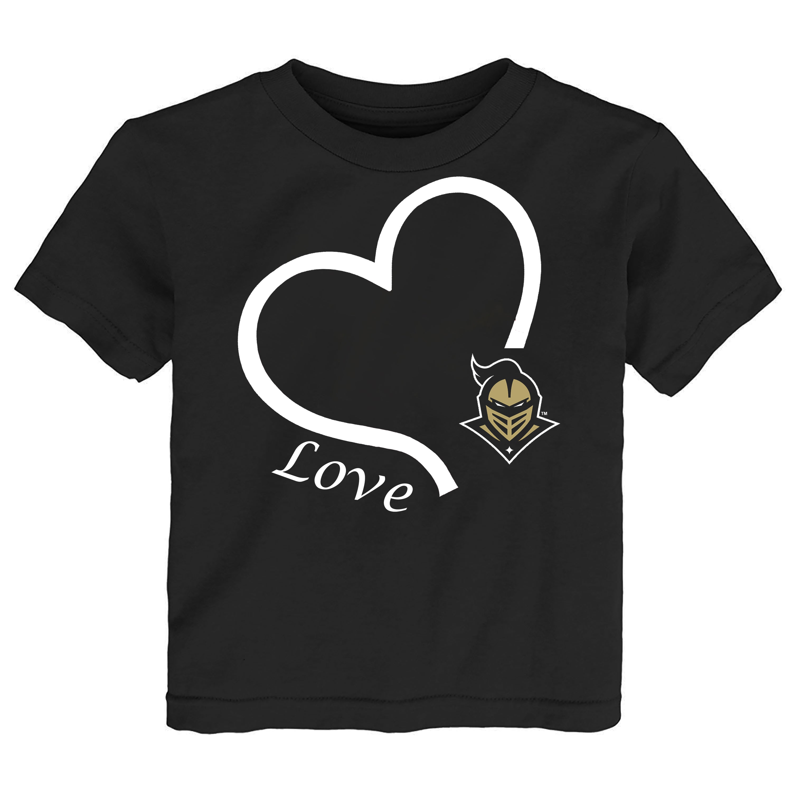 UCF Knights Love Heart Baby/Toddler/Youth T-Shirt