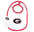 Georgia Bulldogs Baby Bib and Socks Set