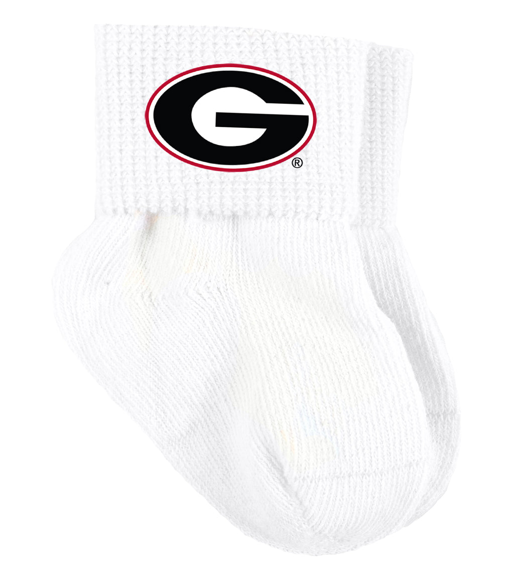 Georgia Bulldogs Baby Socks