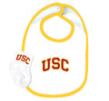 USC Trojans Baby Bib and Socks Set