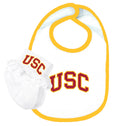 USC Trojans Baby Bib and Socks Set