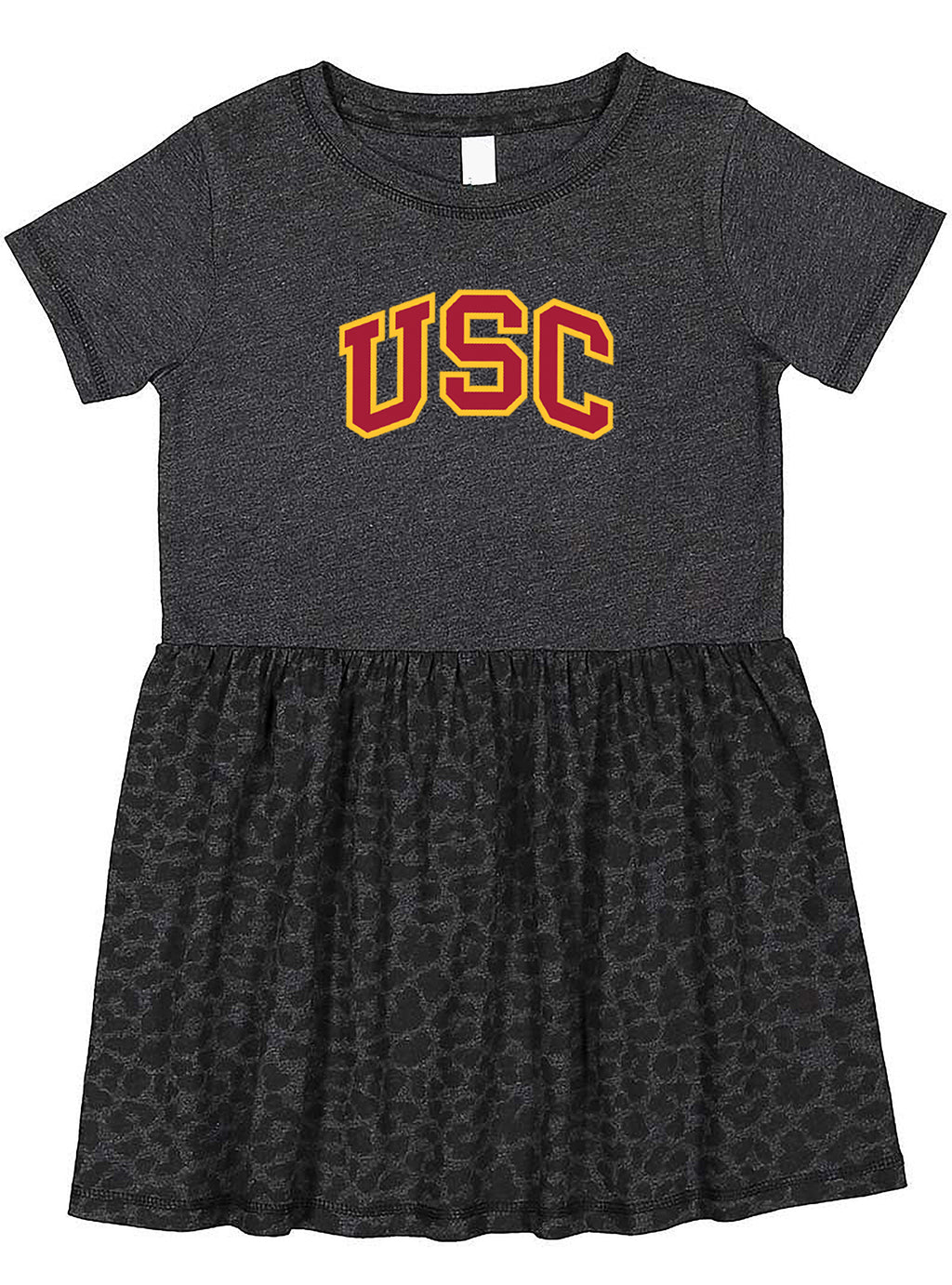 USC Trojans Toddler Dress - Smoke/Black Leopard