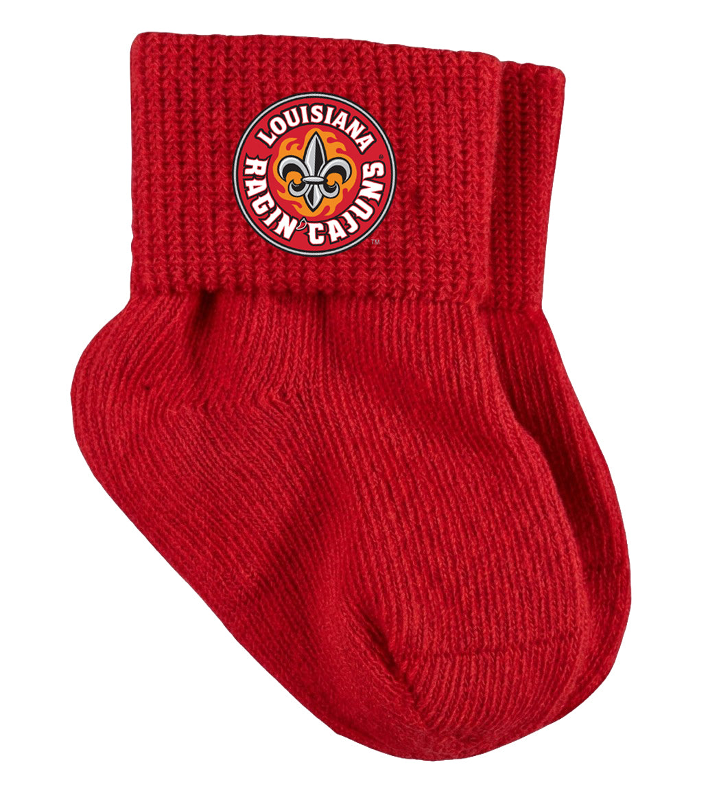 Louisiana Ragin Cajuns Baby Socks