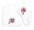 Utah Utes Baby Knit Cap and Socks Set