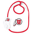 Utah Utes Baby Bib and Socks Set