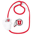 Utah Utes Baby Bib and Socks Set