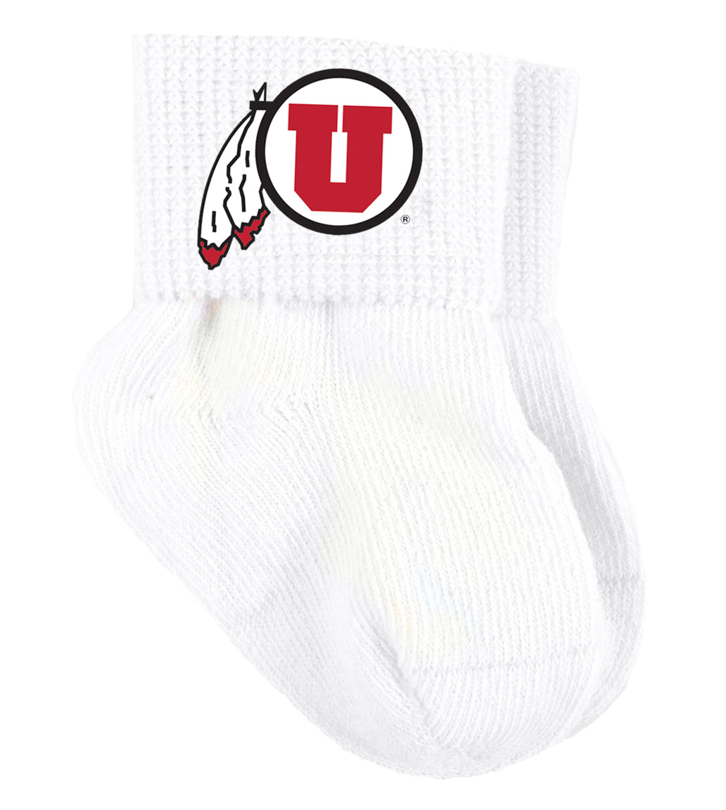 Utah Utes Baby Socks