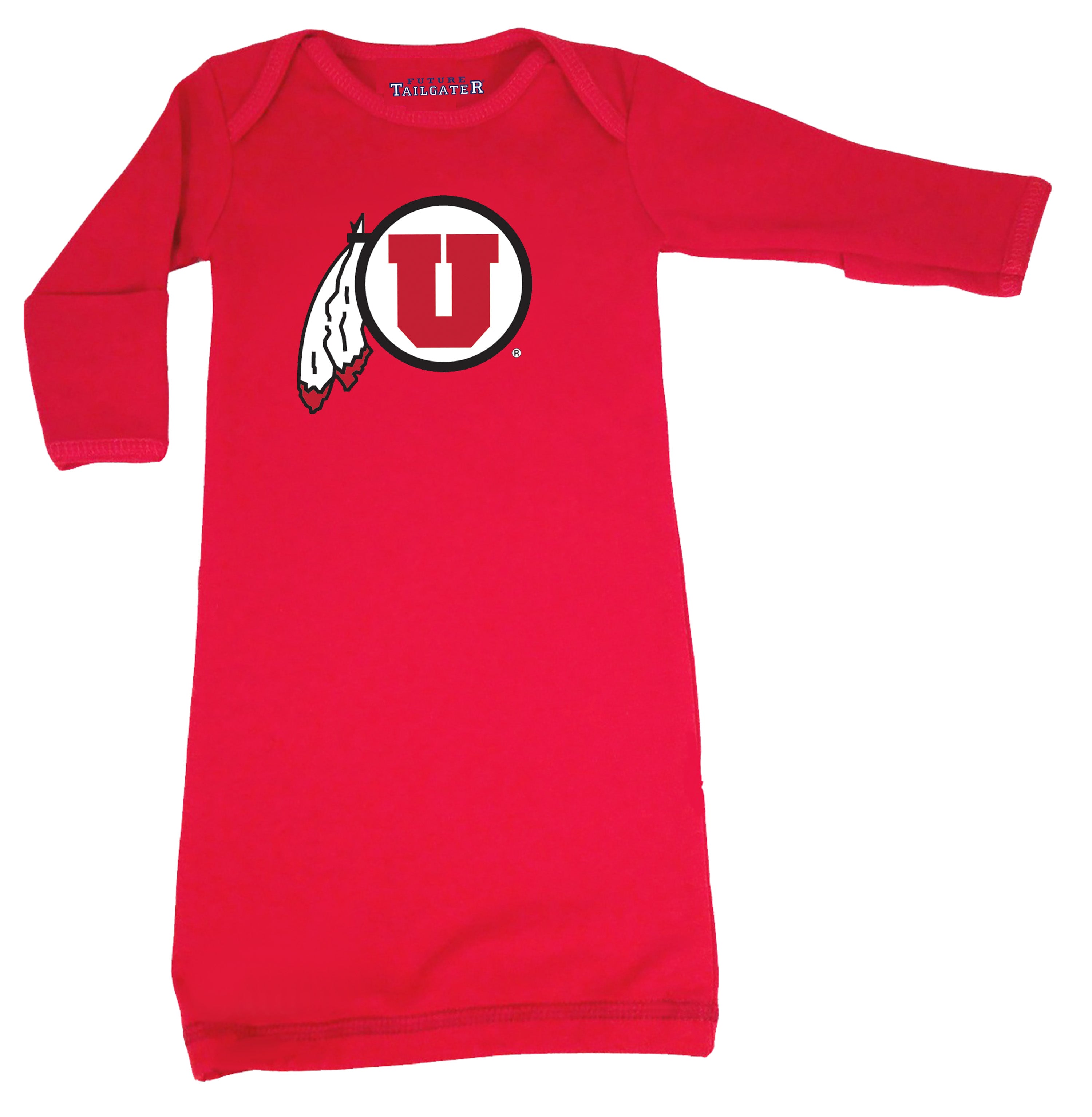 Utah Utes LOGO Baby Layette Gown