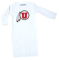 Utah Utes LOGO Baby Layette Gown