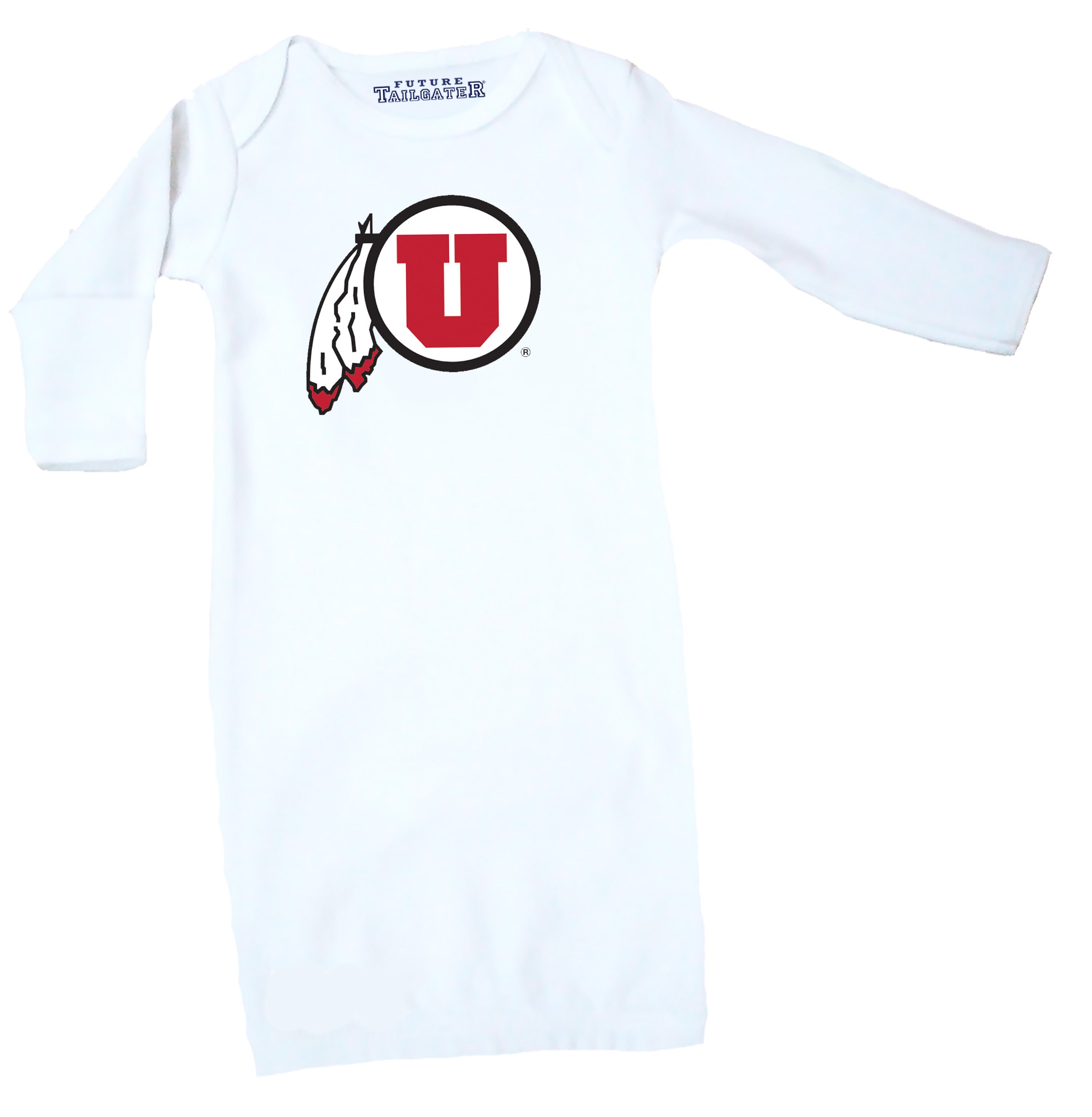 Utah Utes LOGO Baby Layette Gown