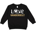 Vanderbilt Commodores DOODLE ART Baby/Toddler/Youth Sweatshirt