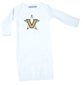 Vanderbilt Commodores LOGO Baby Layette Gown