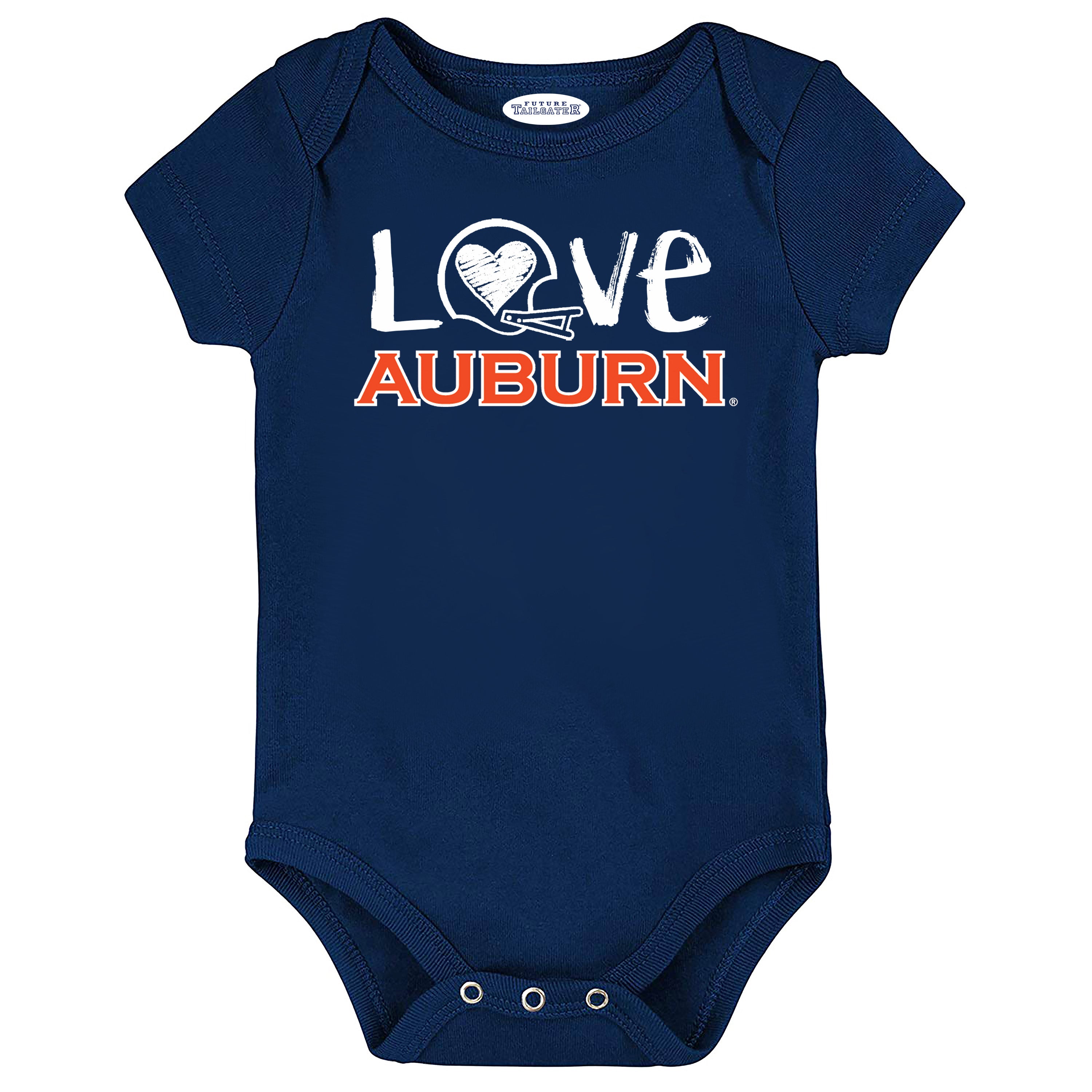 Auburn Tigers Doodle Art Baby Bodysuit