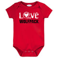NC State Wolfpack Doodle Art Baby Bodysuit